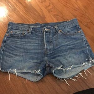Levi Jean shorts with distressing size 6
